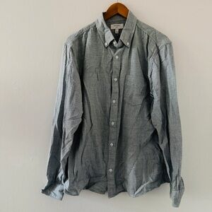 Banana Republic Factory Grindle Long Sleeve Shirt - Green l